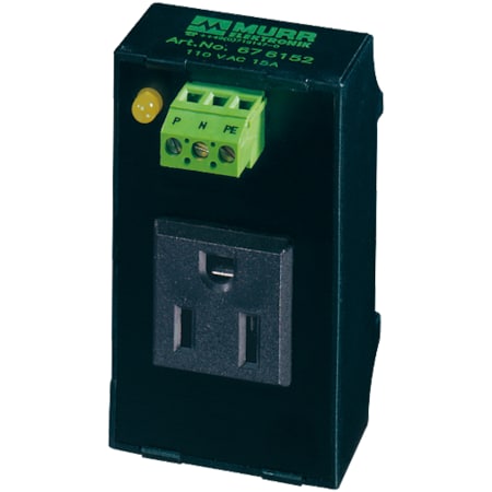 Murrelektronik MSVD POWER SOCKET NEMA WITH LED, Mounting rail 676152